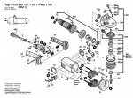 Bosch 0 603 249 160 Pws 20-230 Angle Grinder 230 V / Eu Spare Parts